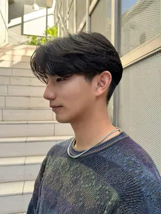 メンズ nicoTOKYO 原宿所属・センターパート /メンズ/海野颯生のヘアスタイル