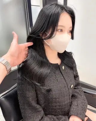 ロング 韓国レイヤーカット 髪質改善▫️水野有真のヘアスタイル