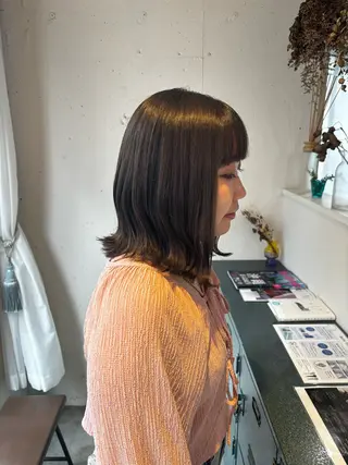 ミディアム 🍒サクラ🍒 /透明感カラー/艶髪のヘアスタイル