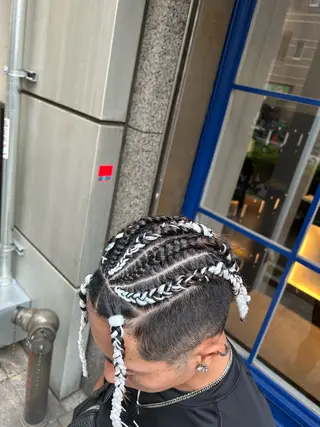 ショート ヘアアレンジ メンズ ブラックヘア🧜‍♂ 😈itsuki👿のヘアスタイル