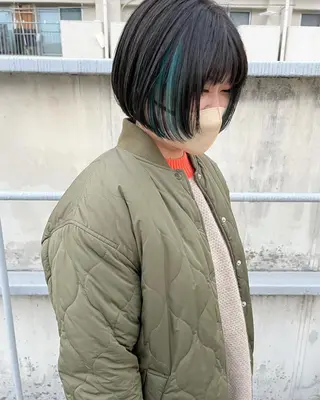 ショート カラー ﾊｲﾄｰﾝ/ｼｮｰﾄ 村上淳乃🐥のヘアスタイル