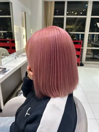 ミディアム カラー 合庭 柚のヘアスタイル