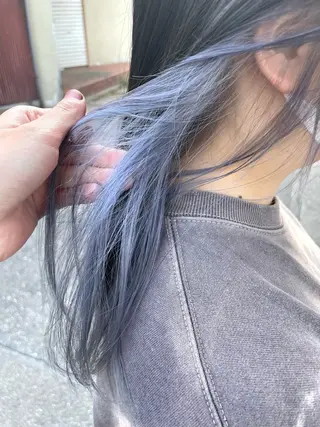 ミディアム カラー SALOWIN池袋East店3F所属・インナーカラー 推し ブリーチ  髪質改善のヘアスタイル