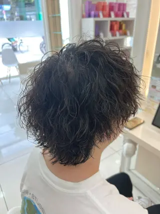 パーマ メンズ 髪質改善/艶カラー/ メンズパーマ/鈴木のヘアスタイル
