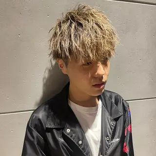 ショート カラー パーマ ヘアアレンジ メンズ キッズ L.E.M泉中央店長 小野寺優斗のヘアスタイル