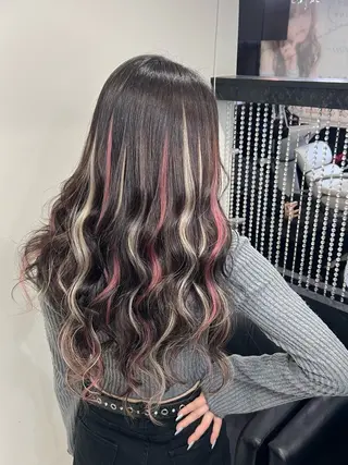 ロング カラー YUDU🍊 germe/ジェルムのヘアスタイル