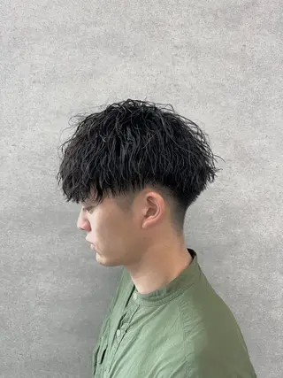 ショート パーマ メンズ 【メンズサロン】 BLUCK 横浜のヘアスタイル