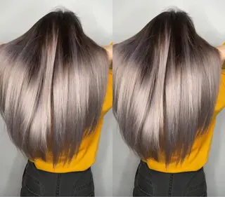 ロング カラー yosuke 梅田/バレイヤージュのヘアスタイル