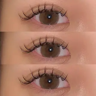 マツエク・マツパ 肌に馴染むハイトーン /ミルクティーカラーのヘアスタイル