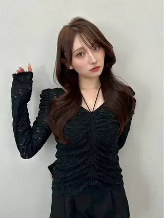 ロング カラー Ardore 韓国風カラー大阪のヘアスタイル