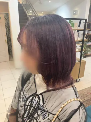 ミディアム カラー 新美 木乃美のヘアスタイル