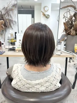 ショート 地毛風縮毛矯正 / ショート/ボブ/平山のヘアスタイル