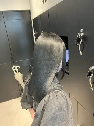 ロング カラー 縮毛矯正 野口 恵のヘアスタイル