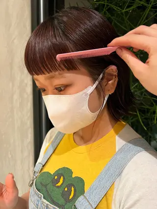 カラー 加藤木麻彩 NEROのヘアスタイル