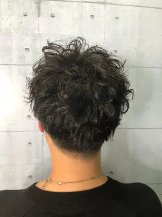 ショート パーマ 北脇 健治のヘアスタイル