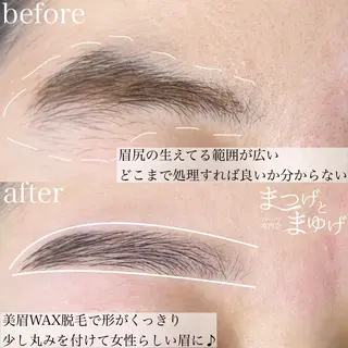 アイブロウ 【まつげパーマ/眉毛/アイブロウ】パーマ専門店　まつげとまゆげ所属・まつげとまゆげ 天王寺店 帆乃果🎀のマツエク・マツパデザイン