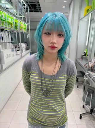 ミディアム カラー 砂川 航のヘアスタイル