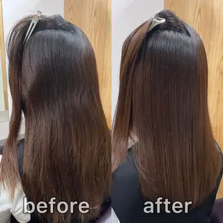 ミディアム パーマ KIZU 髪質改善 オカルト怪談のヘアスタイル