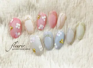 ネイル フルリール 【プライベートサロンのネイルデザイン