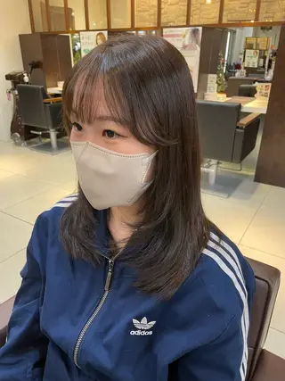 ミディアム 🤎韓国ヘア ベージュ まゆか🤎のヘアスタイル
