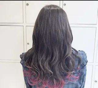 ロング カラー 🦋ミルクティーベー ジュ🦋mayukiのヘアスタイル