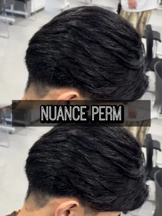 パーマ メンズ センターパート/フェ ザー🔥SHUYAのヘアスタイル