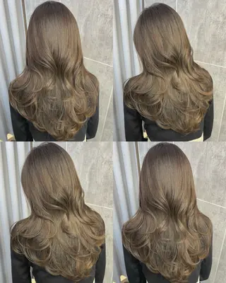 ロング カラー 顔まわりの神様✨ 透明感カラー藤嶋秀幸のヘアスタイル