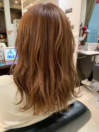 セミロング 大人女性ぼかし メンズ強化🦙平作のヘアスタイル