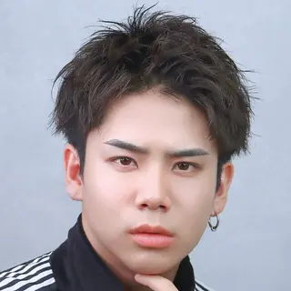 メンズ メンズ特化/パーマ/ ブリーチ/福島 千颯のヘアスタイル