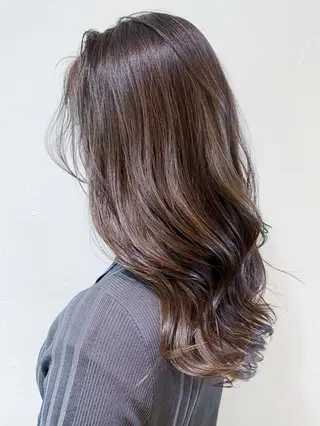 セミロング カラー パーマ ヘアアレンジ ITbyALBUM 中野店のヘアスタイル