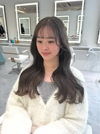 ロング カラー ParveMix🍀 藤原愛未のヘアスタイル