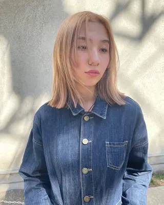 ミディアム パーマ 森田 博樹のヘアスタイル