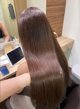 ロング カラー 久保田 あやねのヘアスタイル