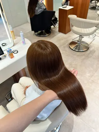 ミディアム カラー ✨髪質改善 縮毛矯正 艶髪 立川 コウキ✨のヘアスタイル