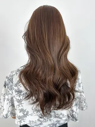 セミロング カラー ITbyALBUM 藤沢店のヘアスタイル