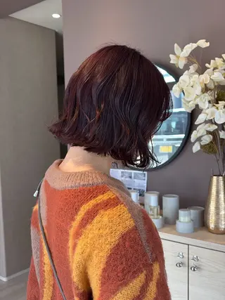 ミディアム カラー 岐阜/各務原 スタイリスト🎀のヘアスタイル