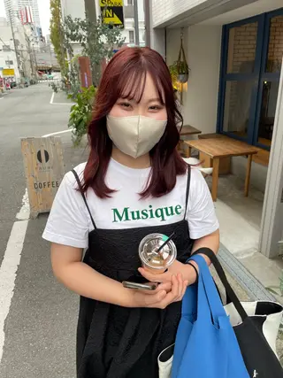 セミロング fubuki🪷 似合わせカットカラーのヘアスタイル