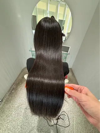 ロング 木村 優奈/縮毛矯正/艶髪のヘアスタイル