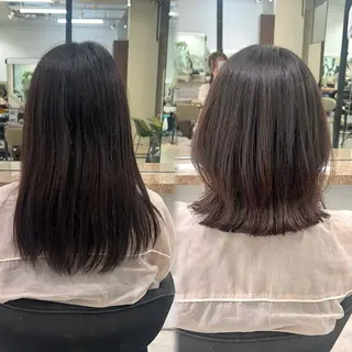 ミディアム VIEW Tokyo所属・🎀ミディアムボブ/ 縮毛矯正/ひかりのヘアスタイル