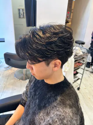 メンズ 有働由良／ハイトーン ／韓国メンズヘアのヘアスタイル