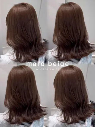 ミディアム 透明感🍨レイヤー ヘアセット/miyuのヘアスタイル