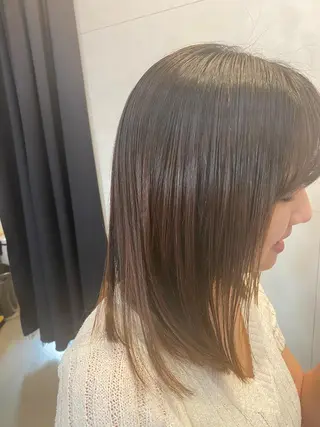 ミディアム パーマ conne& ririのヘアスタイル