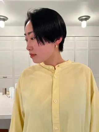 ショート ブリーチカラー🎀 韓国風/寺門美優のヘアスタイル