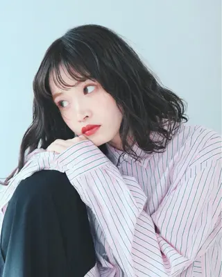 ミディアム カラー パーマ ooit所属・ooit 【オーイット】のヘアスタイル