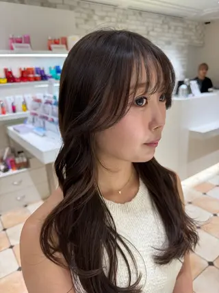 セミロング 透明感カラー🎨 田嶋翔真のヘアスタイル