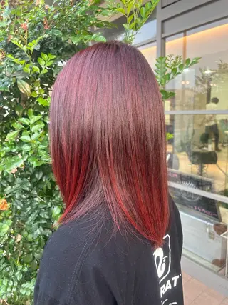 セミロング カラー 💛艶カラー髪質改善 💛MIYUのヘアスタイル