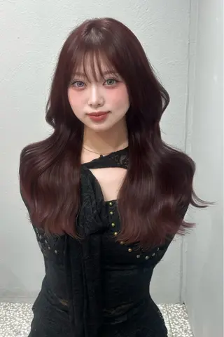 ロング カラー 𝑺𝑨𝑨𝒀𝑨 色気網紅韓国Hairのヘアスタイル