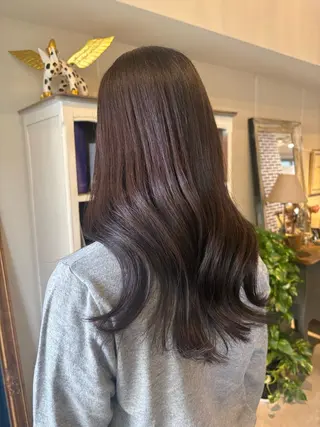 セミロング カラー hair design chouchou所属・ichika/福岡 /透明感カラー🤎のヘアスタイル