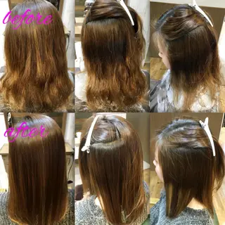 ロング パーマ ブリーチ縮毛矯正/ デサキ ショウヘイのヘアスタイル