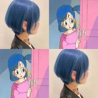 ショート カラー ハイトーン/ウルフ /小澤凌祐🦕のヘアスタイル